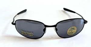 NWT Vintage 90's Rectangle Metal Sport Sunglasses (M. Black) - Picture 1 of 5