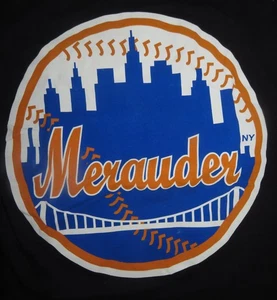 Fruit of the Loom Label - NEW YORK HARDCORE "Merauder" (SM) T-Shirt METS - Picture 1 of 5