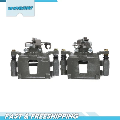 Pair Rear Brake Calipers w/ Brackets for Volkswagen Routan Dodge Grand Caravan - Image 1 of 4