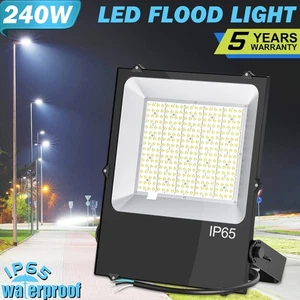 240 Watt LED Flood Light 28800 Lumens Commercial Outdoor Street Shop Front Light - Picture 1 of 10