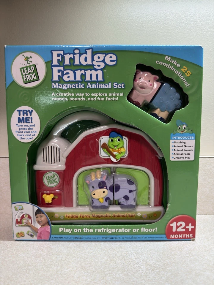 LeapFrog Fridge Farm Magnetic Animal Set 12+ Months SEALED NIB - Image 1 of 2