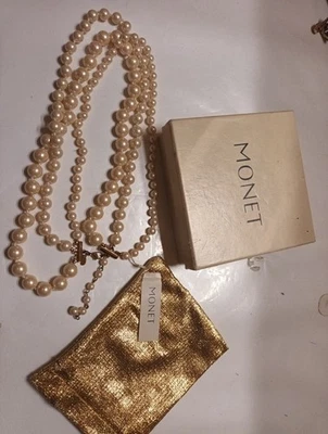 Ancien  Collier De perles  MONET - Photo 1/4