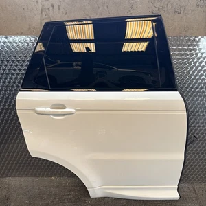 RANGE ROVER SPORT L494 COMPLETE DRIVERS REAR DOOR IN FUJI WHITE 2015 - Picture 1 of 20