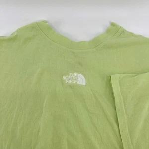 The North Face Womens Short Sleeve T-Shirt Embroidered Logo Green Casual Top - Picture 1 of 10