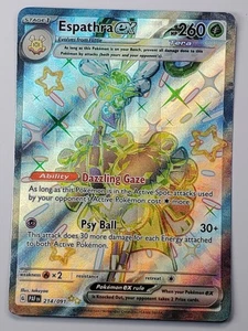 Espathra ex 214/091 Holo Shiny Ultra Rare SV: Paldean Fates NM English Pokemon - Picture 1 of 2