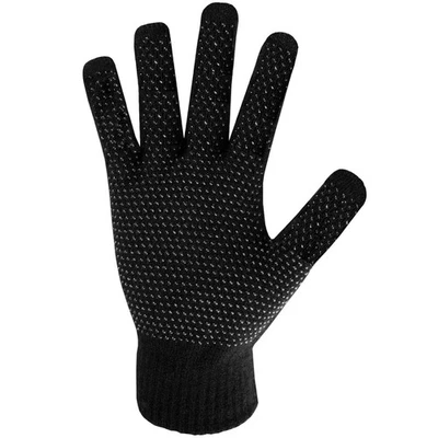 Hombre Mujer Guantes Negro con Agarre Térmico Pantalla Táctil Compresión - Imagen 1 de 2