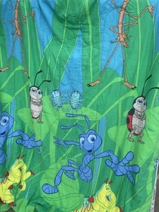 RARE Vintage Disney 90s A Bugs Life Flik Reversible Comforter Twin Size READ* - Picture 1 of 5