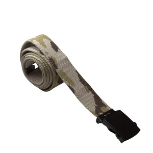 Cintura militare in tela mimetica mimetico tessuto con Fibbia esercito cinturone - Bild 1 von 3