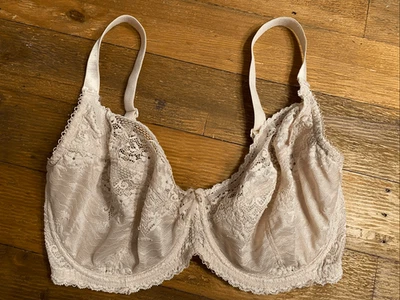 Charnos 34G beige/cream lace lingerie bra - Image 1 of 4