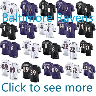 Camiseta cosida para hombre Ravens 2025 Player Game Foto 1 de 2