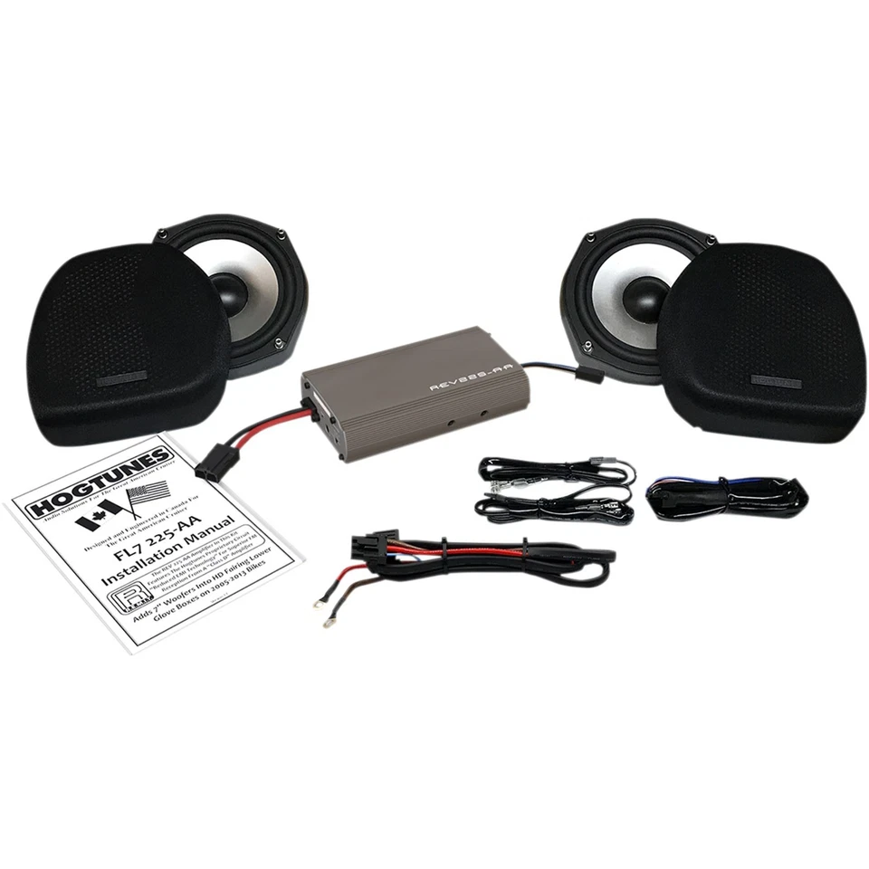 Kit de woofer/amplificador Hogtunes 7" - carenado inferior FL7 225-AA Foto 1 de 3