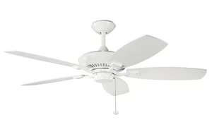 Kichler 300117WH Canfield 52-inch Ceiling Fan in White Finish - Picture 1 of 2