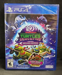 Teenage Mutant Ninja Turtles: Splintered Fate Deluxe Edition (PS4) NEW - Picture 1 of 2