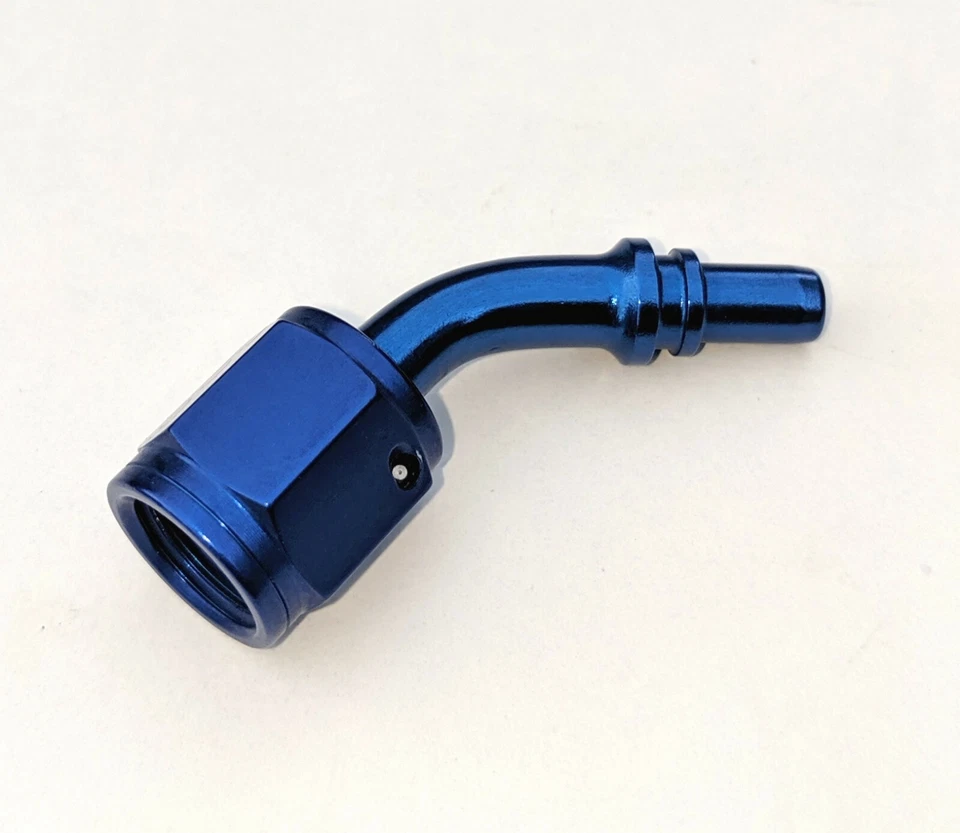 [G11] Goodridge 45 degree swept -4AN 7/16" crimp 600 hose fitting S6046 racecar - Image 1 of 1