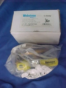 NIBCO WEBSTONE FULL PORT BRASS UNI-FLANGE BALL VALVE 3/4" SWT H-51413HV SB - Picture 1 of 5