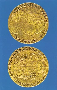 Postcard Gold Guinea in Reign of King George III - Picture 1 of 2