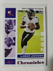 2020 Chronicles Lamar Jackson PURPLE PARALLEL COLOR MATCH card #7 - Bild 1 von 2