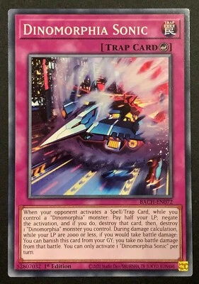 Dinomorphia Sonic | BACH-EN072 | Common | 1st Edition | YuGiOh TCG - Image 1 of 3