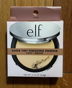e.l.f. Beautifully Bare Sheer Tint Finishing Powder Setting Powder Light/Medium - Picture 1 of 4