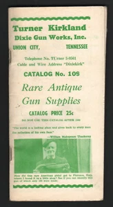 Catálogo de suministros de armas Turner Kirkland Dixie Gun Works, Inc., número 109, 1959-60 - Imagen 1 de 1
