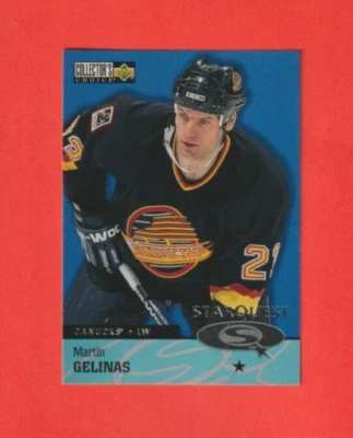 1997-98 Collector's Choice STARQUEST # SQ8 Martin Gelinas VANCOUVER CANUCKS - Image 1 of 2