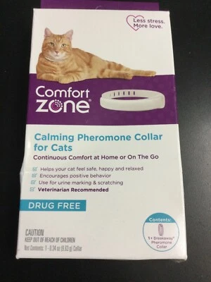 Comfort Zone Calming Pheremone Collar For Cats, Single 3001 - Image 1 of 3