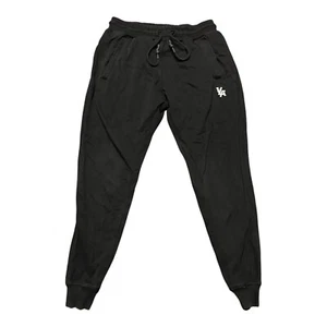 YOUNGLA Jogger Pants Mens M Black Training Slim Fit Elastic Waist Drawstring - Picture 1 of 5
