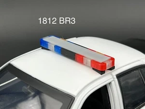 1/18 LED Ready Whelen Edge Lightbar Blue Red Amber Highway Patrol Police Sheriff - Picture 1 of 10