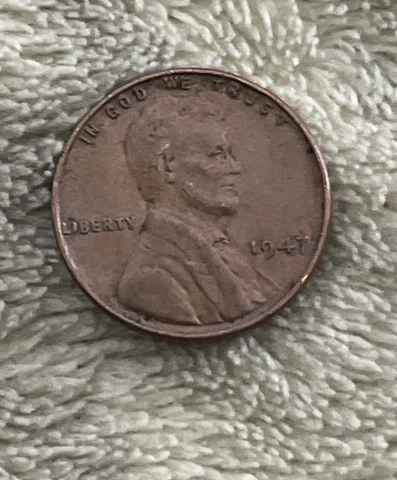 1947 Lincoln Wheat Penny No Mint Mark One Cent Coin Cover