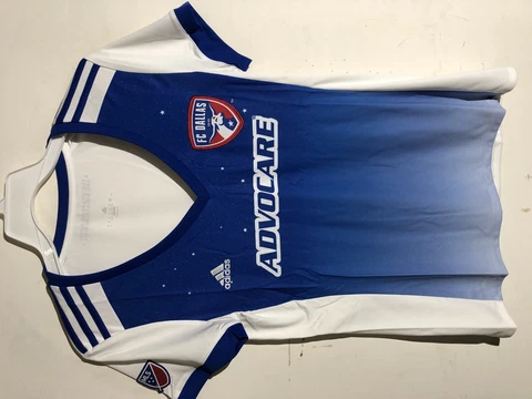 Adidas Women's MLS Jersey Dallas FC Team Blue sz L Cover