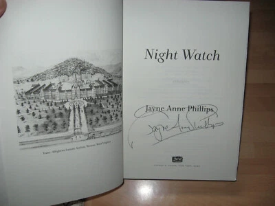 Jayne Anne Phillips Night Watch Signed true 1st Pulitzer Prize Fiction winner - Image 1 of 4