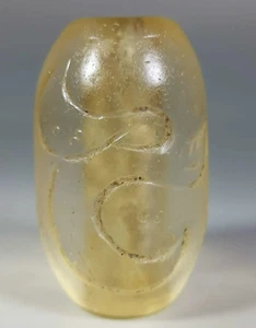 Sehr alter antiker großer antiker Kristall Quarz Perlen Amulett Anhänger - Bild 1 von 8