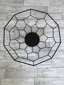 IKEA Black Decorative Metal Fruit Bowl Contemporary Decor ~ FREE SHIPPING - Picture 1 of 4