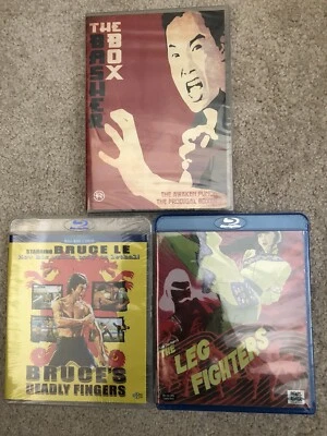 The Basher Box Set/Bruce's Deadly Fingers/Leg Fighters - MA Movies BD/DVD NEW - Image 1 of 4