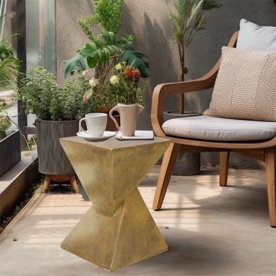 Mesa auxiliar de hormigón ligera para exteriores mesa auxiliar única muebles modernos nueva Foto 1 de 4