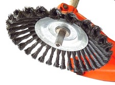 Unkrautbürste für STIHL Motorsense Wildkrautbürste 200 x 20 mm m. Adapter M 10