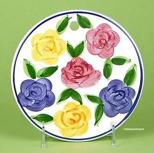 Tabletas Ilimitadas FLORA DI ROMA, 7 1/8" Trivet, ¡COMO NUEVO/SIN USAR! - Imagen 1 de 2