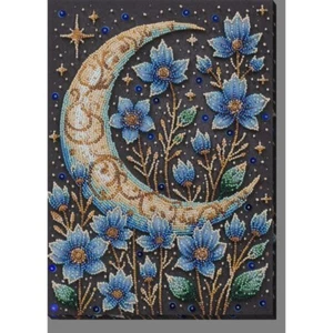 Kit ricamo perline fiore luna cuciture perline fai da te Abris Art - Foto 1 di 5