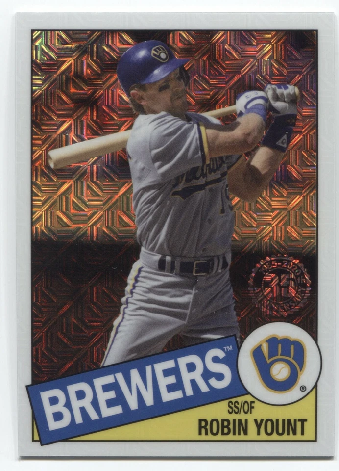 2020 Topps Series 2 ROBIN YOUNT 1985 Topps Chrome SILVER PACK   - BREWERS -  - Image 1 of 1