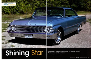1961 FORD GALAXIE STARLINER 352/220-HP ~ GREAT 7-PAGE ARTICLE / AD - Picture 1 of 2