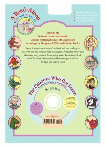 The Caboose Who Got Loose Book and Cd by Bill Peet (2008, Compact Disc)