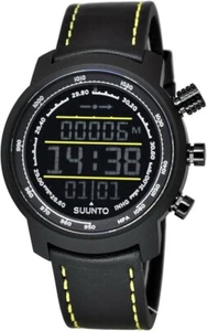 Suunto Terra Elementum SS019997000 Black Yellow Mens Leather Strap New No Box - Picture 1 of 8