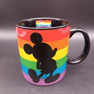 Disney Mickey Mouse Rainbow Collection Pride Love Coffee Mug 20oz - Picture 1 of 4