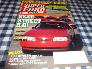 SUPER FORD MAGAZINE APRIL 1992 BEST 5.0 MUSTANG - Picture 1 of 1