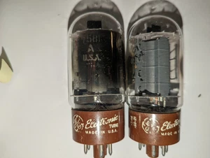 GE (General Electric) 7581 6L6GC KT66 Powertubes Pair - Picture 1 of 2