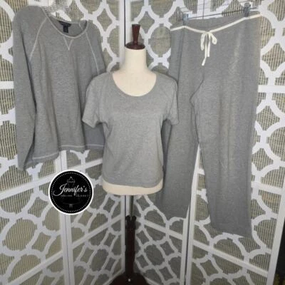 Charter Club Intimates 3-Piece Gray Knit Lounge Set Size Small - Изображение 1 из 4