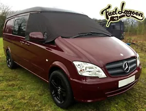 Mercedes Benz Vito 639 Front Window Screen Cover Black Out Blind Frost Wrap - Picture 1 of 5