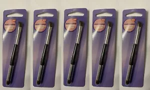 5 CVS ~ Dual Ended Eye Makeup Cosmetic Brush Eyeshadow Shadow Liner SEALED - Picture 1 of 1