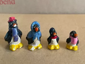 BBC RARO PINGU MUY ANTIGUO 4 FIGURAS MOLDEADAS DURAS SOLO EXHIBICIÓN - Imagen 1 de 5