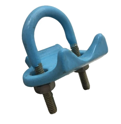 RA3/4-B OCAL 3/4 INCH RIGHT ANGLE CLAMP BLUE PVC COATED - Image 1 of 4